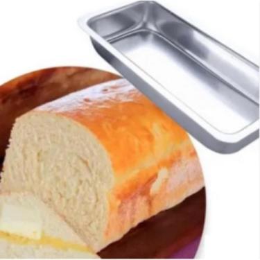 Imagem de Kit 2 Forma de Pão Grande N. 3 de 31 cm Alumínio Polido Qualidade Supe