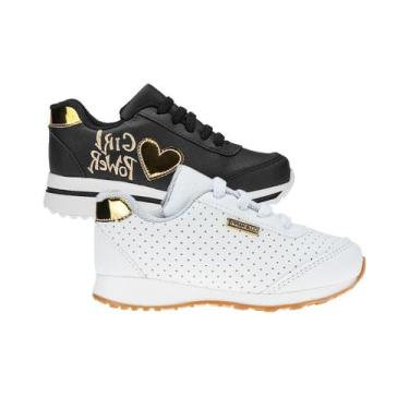 Imagem de Tenis Menina Calcado Infantil - KIT 2 PARES Tam 24 ao 34 - sapatinhos.