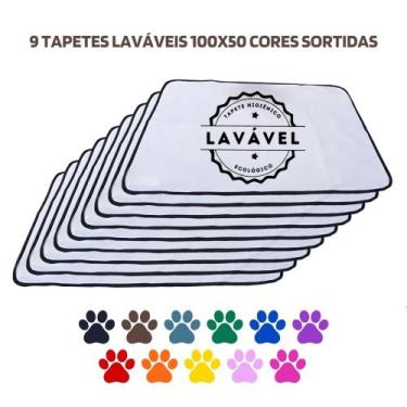 Imagem de Kit com 9 Tapetes Adestradores Inteligente de Alta Absorção 100x70 Sor