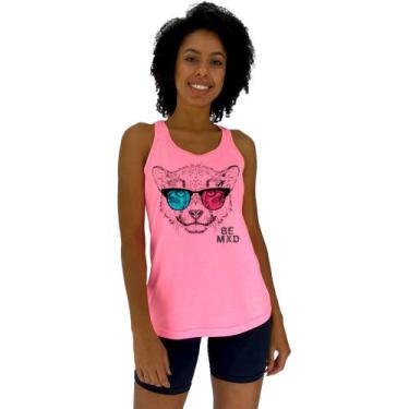 Imagem de Regata Feminina Recorte Nadador MXD Conceito Cheetah With 3D Glasses, 