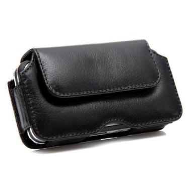 Imagem de Capa couro clip cinto magnus preto para moto g9 power xt2091 - CELLWAY