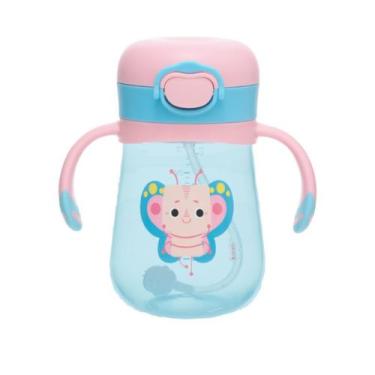 Imagem de Copo Infantil Com Canudo Treinamento Antivazamento Transição - Kouii, 