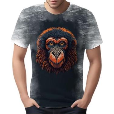 Imagem de Camiseta Camisa Babuino Macaco Gorila Face Animais Selva 6 - Enjoy Sho