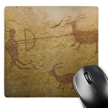 Imagem de Mouse pad com acabamento fosco 3D Rose"Pictograph Canyon Dechelly Np Native AmericanUs32 Awy0005Angel Wynn" - 20 x 20 cm - mp_92519_1