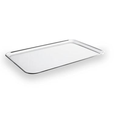 Imagem de Bandeja Retangular Brinox Arienzo 48 x 32 cm Aço Inox, Inox