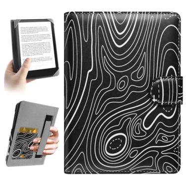 Imagem de HoYiXi Capa universal para Kindle eReader de 17.8 cm compatível com Paperwhite/Pocketbook de 17.3 cm e Tolino/Kobo Clara 2E/Kobo Clara HD, 15.2 cm, 17.3 cm capa protetora para eReader com bolso