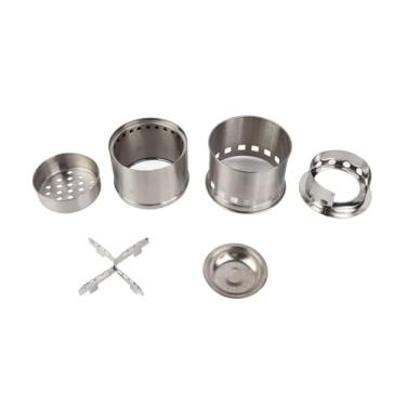 Imagem de Fogão A Lenha Aço Inoxidável Portátil Folding Assembly Fogão para Camping Piquenique Churrasco Outdoor Adventure