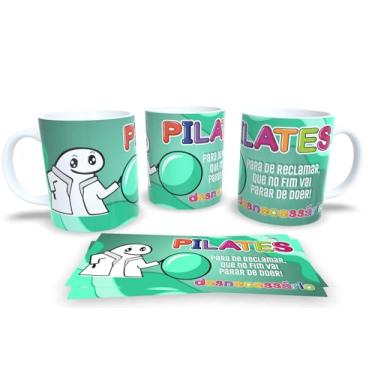 Imagem de Caneca de Porcelana Personalizada Profissões Com Frases Engraçadas e Divertidas (Pilates Masc.)