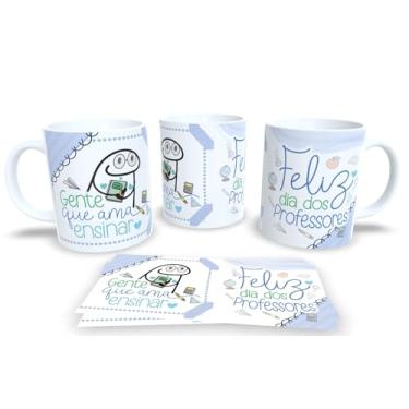 Imagem de Caneca de Porcelana Personalizada dia do Professor Com Frases Engraçadas e Divertidas (Gente que ama ensinar)