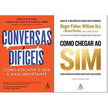 Imagem de Kit 2 livros Bruce Patton Conversas difíceis + Como chegar ao sim: Como negociar acordos sem fazer concessões