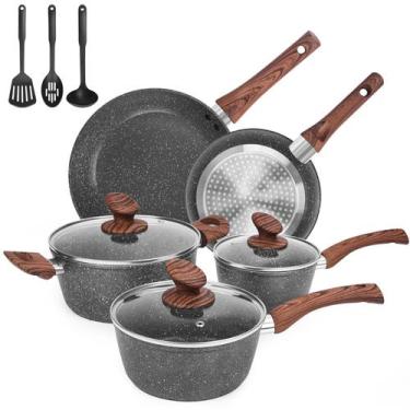 Imagem de Conjunto de utensílios de cozinha M MELENTA Granite Ultra Nonstick 11 