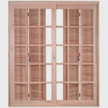 Imagem de Porta de Madeira Balcão Pantográfica 213x150cm com Batente de14cm ewk 470 Rondosul