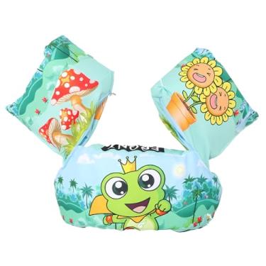 Imagem de Boia Salva-Vidas Colete Infantil, Não Fura, Segurança para Praia e Piscina, Ajustável para Crianças de 1 Ano (ou 8kg) até 25kg (Sapo Rei)