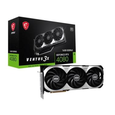 Imagem de Placa de Video MSI GeForce RTX 4080 Ventus 3X OC 16GB GDDR6X 256 bit -