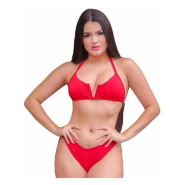 Imagem de Biquini aro V - bea fashion, Vermelho, u