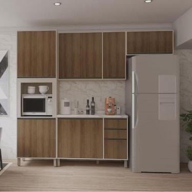 Imagem de Armário de Cozinha Completa 4 Peças 270cm Linea Torre Quente - Casa La