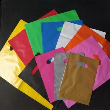 Imagem de Sacola Boca de Palhaço 25x35 1 kg - Plasfil, DOURADO