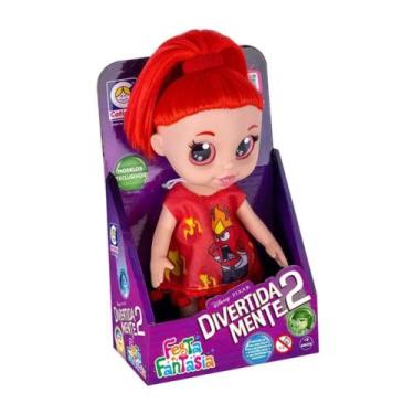Imagem de Boneca Divertida Mente Festa Fantasia Raiva Cotiplás - 2879