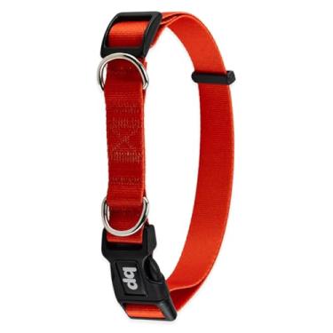 Imagem de Basic Pet Coleira Para Cachorro Cães Premium Tamanho Porte Grande Médio Pequeno (Vermelho, M)