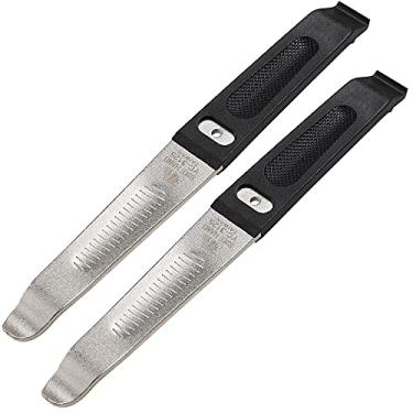 Imagem de Alavancas de pneu BikeHand para bicicleta de plástico/metal reforçado/ferramenta reforçada de aço - Uso de bicicleta MTB Road Mountain - Ótimo para remover o pneu com facilidade e substituir os tubos