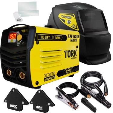 Imagem de Inversor Solda 150a Bivolt Mma Tig Lift + Mascara + Esquadro - Super T