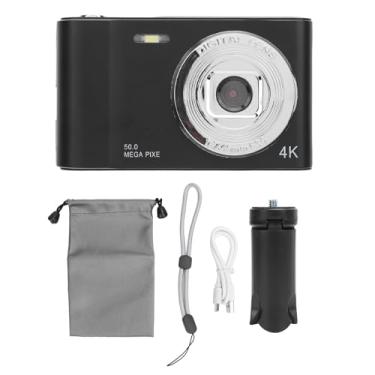 Imagem de Câmera digital 4K HD Gravação de 50mp foto 8x zoom compacto portátil estilo retrô recarregável para crianças iniciantes viagens em casa (Sem cartão de memória)