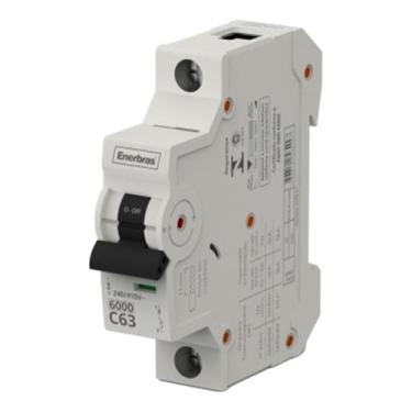 Imagem de Mini Disjuntor Monopolar 63A ENERBRAS