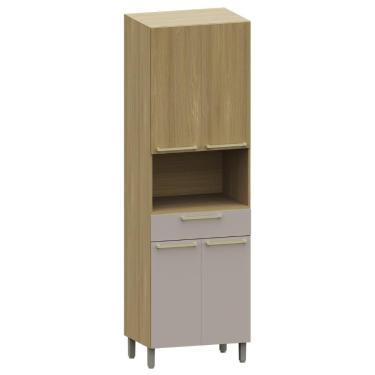 Imagem de Paneleiro Cozinha Para Micro-ondas Mirella Freijó/cinammon L01 - Mpozenato