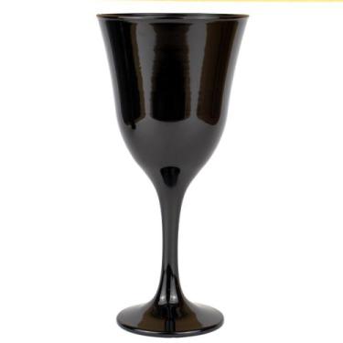 Imagem de Taça Vinho Lirio Negra Super Luxo 330 Ml - Vidro - Meta Atacado