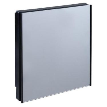 Imagem de Armário Plástico Versátil banheiro com espelho - Astra, Preto