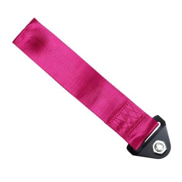 Imagem de Kit Tow Strap Fita Roboque Cinta de Engate Rosa Estilo BR