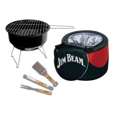 Imagem de Churrasqueira Portátil Cooler Grill E Utensilios - Jim Beam