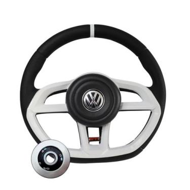 Imagem de Volante Volkswagen Gol G5 G6 Saveiro Voyage Fox Golf Polo - Compatível