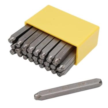 Imagem de TOPINCN Conjunto De Selos De Metal, 40cr Aço Carbono Jóias Estampagem Ferramentas Kit Multifuncional Carta ou Número Punch Selo Portátil Conjunto para Metalworking Jóias Fazendo (#1)