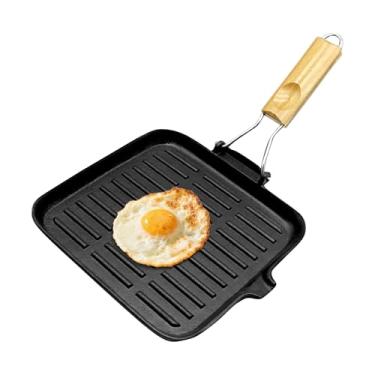 Imagem de Frigideira De Ferro Fundido - Chapo Para Assar - Skillet Multifuncional de Ferro Fundido para Fogão Cozinha Churrasco Camping Ar Livre
