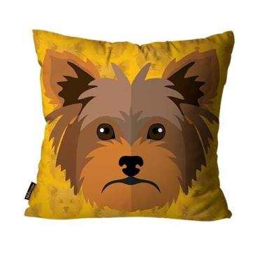 Imagem de Capa Para Almofada Mdecore Pets 45x45cm - Yorkshire M