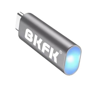 Imagem de BKFK Novo modelo de segunda geração USB-C tipo-C 4K@60Hz adaptador de exibição virtual DDC EDID fictício plugue sem cabeça fantasma display emulador 1920x1080p @60Hz (USB-)