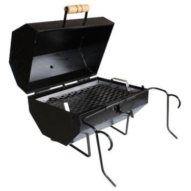 Imagem de Churrasqueira A Bafo Grelha Barco Canoa De Pesca Portatil