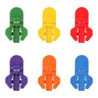 Imagem de 6 abridores de latas simples manuais, abridor de latas de refrigerante colorido, anel superior de latas, anel superior de plástico, abridor de latas para refrigerante, cerveja, refrigerante, alumínio