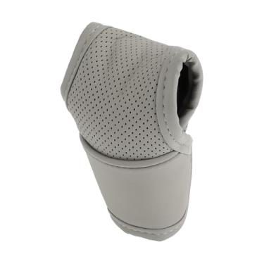 Imagem de Capa universal para manípulo de mudança de marchas protetor de manípulo automotivo manual couro 1 peça antiderrapante cinza