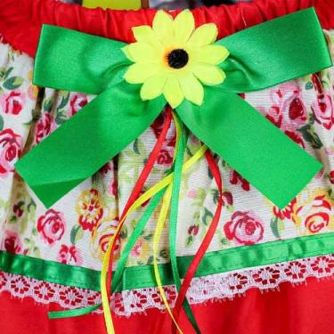 Imagem de Fantasia de Festa Junina Infantil Saia Com Babado