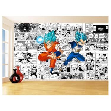 Imagem de Papel De Parede Dragon Ball Goku Vegeta Anime 3,5M Dbz240 - Você Decor