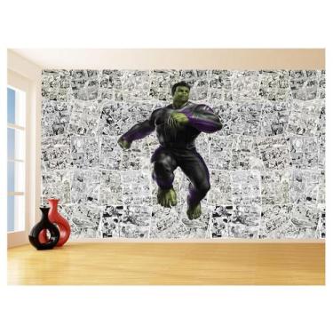 Imagem de Papel De Parede 3D Heróis Página Quadrinhos Hq 3,5M Nhma138 - Você Dec