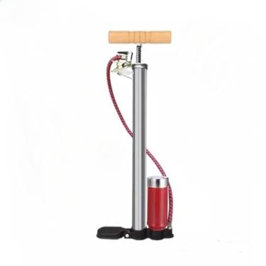 Imagem de Bomba De Ar Manual Com Medidor 150 Psi Pneu Moto Bike Carro