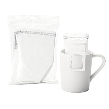 Imagem de Filtro de Café Portátil Saco Filtrante Coador Pequeno Mini Coador Envelope(1 Caixa(50 Pçs))