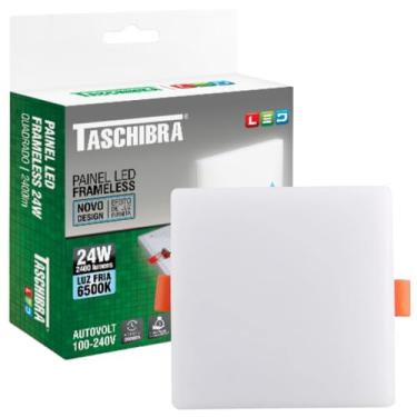 Imagem de Painel Led Frameless Quadrado Sobrepor/Embutir Taschibra 24W 6500K