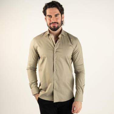 Imagem de Camisa Aramis Icon Custom Slim Fit Khaqui-Masculino