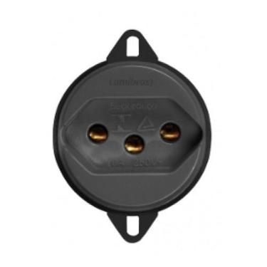 Imagem de Tomada De Piso 20A Preta 2P+T - 5715PR Perlex