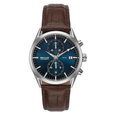 Imagem de Relógio Seculus Masculino Cronógrafo Couro 77307G0Svnc1