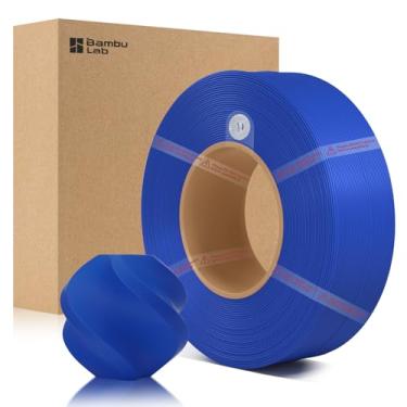 Imagem de ENOMAKER Bamboo Lab Refil de filamento básico PLA azul 10601 1,75 mm, filamento de impressora 3D com RFID para AMS, fácil de imprimir e para iniciantes, acabamento suave, consumíveis de impressão 3D